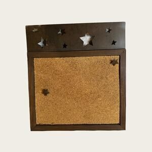 Star Spangled Wooden Cork Message Board